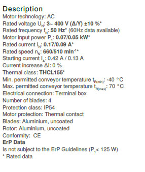 Технические характеристики Ziehl-Abegg FB045-ADK.4C.V4P 