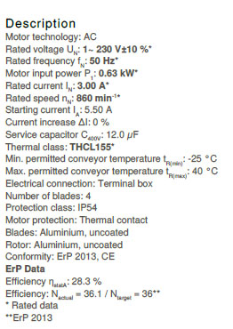 Технические характеристики Ziehl-Abegg FB063-6EK.4I.V4P 