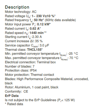 Технические характеристики Ziehl-Abegg FN031-4EK.0F.V7P2 