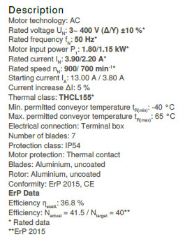 Технические характеристики Ziehl-Abegg FN080-SDI.6N.V7 