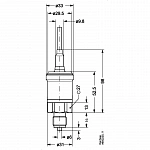 Danfoss 060G1967 - Преобразователь давления, AKS 33, -1.00 bar - 34.00 bar, -14.50 psi - 493.13 psi min 1