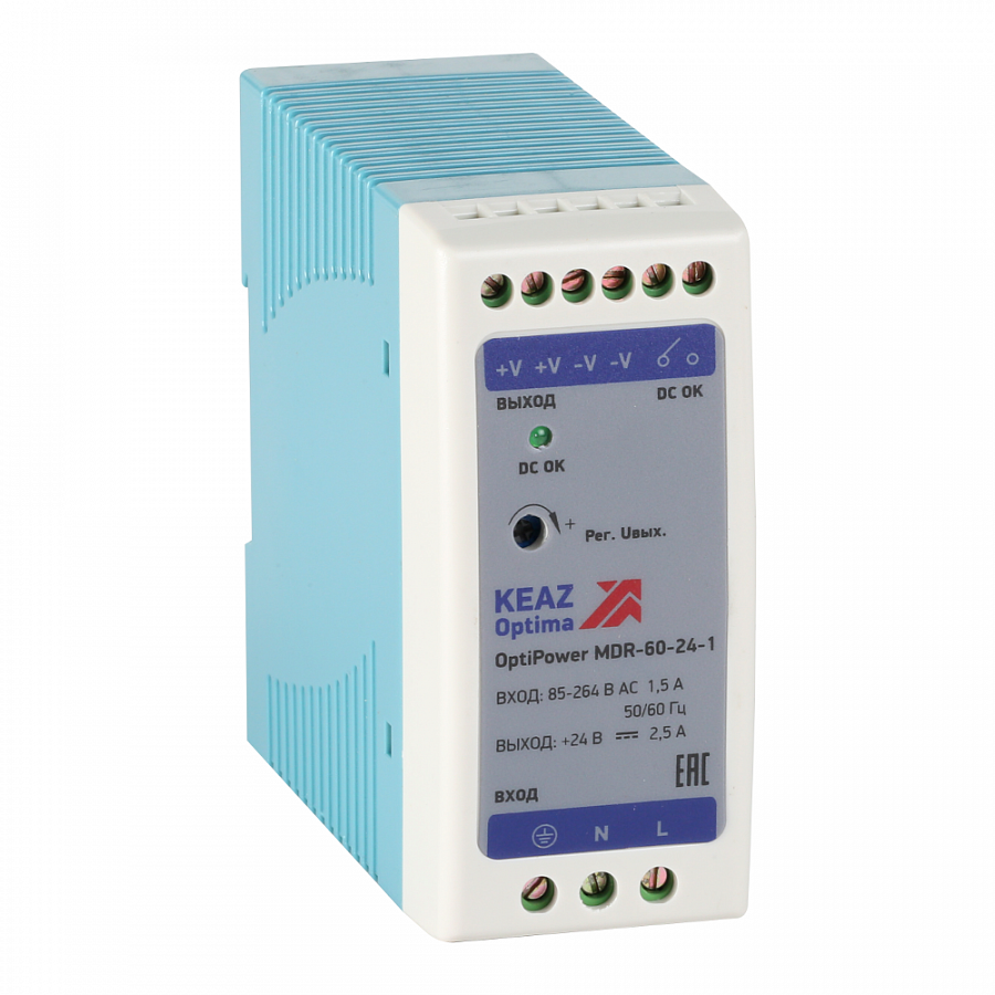 Блок питания OptiPower MDR-60-24-1 1