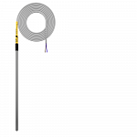 Датчик температуры канальный OptiSensor HTF200-PT1000-PVC-2 min 1