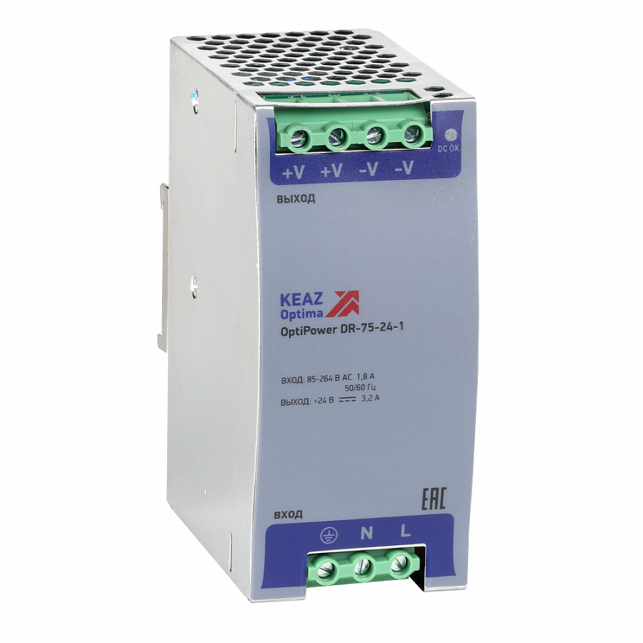 Блок питания OptiPower DR-75-24-1 1